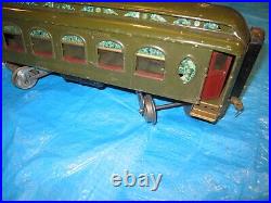 Lionel prewar passenger car #190 observation end car dk green ex. Orig