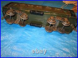 Lionel prewar passenger car #190 observation end car dk green ex. Orig