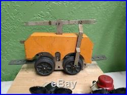 Lionel prewar windup #1100 toy train mickey mouse handcar old look rare color