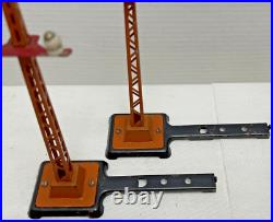 Lot Of 4 Lionel Prewar O-gauge 060 Orange Telegraph Poles With Arms Lot Of 4 Lionel Prewar O-gauge 060 Orange Telegraph Poles With Arms