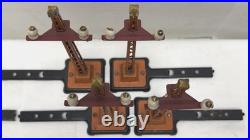 Lot Of 6 Lionel O-gauge Prewar #060 Orange Telegraph Poles With Extension Arms
