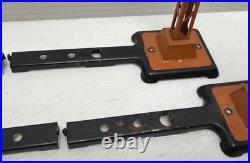 Lot Of 6 Lionel O-gauge Prewar #060 Orange Telegraph Poles With Extension Arms