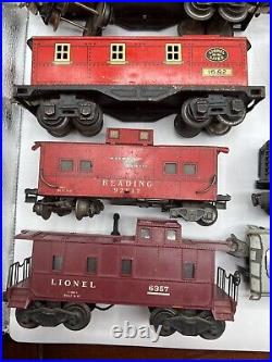 Lot of Lionel (11) & Marx (8) PreWar OGauge Tin Train Cars Mixed In Total 19 Pcs