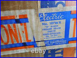 Near Mt Lionel Prewar 187 WX Sears Freight Set Component Boxes Set Box # 157604