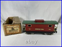 Nice Lionel Original Prewar BOXED #217 Caboose in Red/Peacock