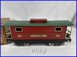 Nice Lionel Original Prewar BOXED #217 Caboose in Red/Peacock