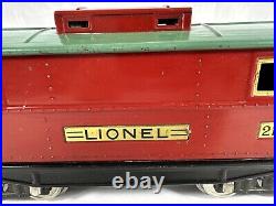 Nice Lionel Original Prewar BOXED #217 Caboose in Red/Peacock