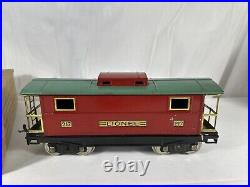 Nice Lionel Original Prewar BOXED #217 Caboose in Red/Peacock