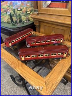 Nice OriginalsLionel Prewar/Ives 1685/1685/1687 Vermillion/Mrn Passengers