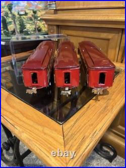 Nice OriginalsLionel Prewar/Ives 1685/1685/1687 Vermillion/Mrn Passengers