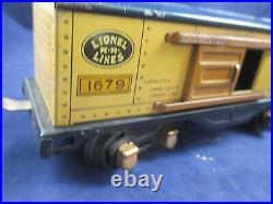 O-27 Prewar Lionel- 1055E Set Box, 1681E engine & tender, 1679, 1680, 1682 BOX