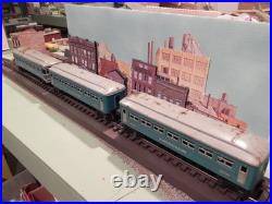 O GAUGE TRAIN SET 3 Pre War Tin Plate PASSENGER CARS WITH ENGINE/TENDER Lionel