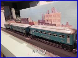 O GAUGE TRAIN SET 3 Pre War Tin Plate PASSENGER CARS WITH ENGINE/TENDER Lionel