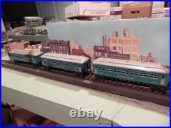O GAUGE TRAIN SET 3 Pre War Tin Plate PASSENGER CARS WITH ENGINE/TENDER Lionel