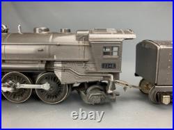 O Gauge Pre-War Lionel 224E 2-6-2 Steam Loco Gunmetal Gray with2689W Tender O2177