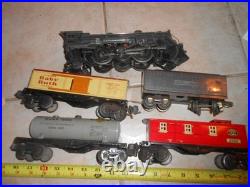 O/O-27 Lionel Prewar 224e Gun Metal engine 1689t, 1679, 1680, & 1682 Caboose