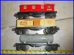 O/O-27 Lionel Prewar 224e Gun Metal engine 1689t, 1679, 1680, & 1682 Caboose