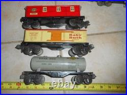 O/O-27 Lionel Prewar 224e Gun Metal engine 1689t, 1679, 1680, & 1682 Caboose