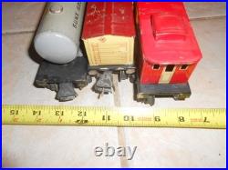 O/O-27 Lionel Prewar 224e Gun Metal engine 1689t, 1679, 1680, & 1682 Caboose