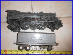 O/O-27 Lionel Prewar 224e Gun Metal engine 1689t, 1679, 1680, & 1682 Caboose