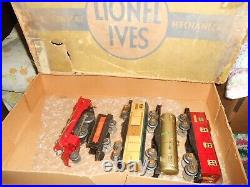 O/O-27 Prewar Lionel/Ives 1051e Set Box, 1681e engine & tender, 1679, 1680, 1682