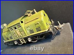 O scale pre-war train Lionel 252 electric locomotive olive drab, test work