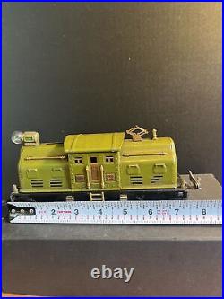 O scale pre-war train Lionel 252 electric locomotive olive drab, test work