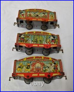 Original 1935 Lionel Mickey Mouse Disney Circus Train with Barker Mickey + Stoker