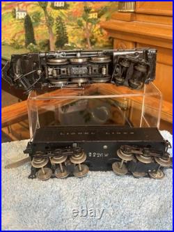 Original Lionel Prewar 226e Steam Locomotive & 2226w Whistling Tender