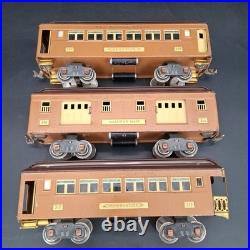 Original Prewar LIONEL 342E Boxed Set Standard Gauge Engine & Cars Brown