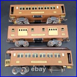 Original Prewar LIONEL 342E Boxed Set Standard Gauge Engine & Cars Brown