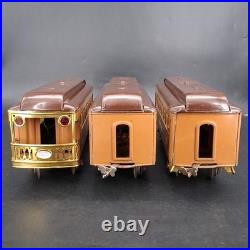 Original Prewar LIONEL 342E Boxed Set Standard Gauge Engine & Cars Brown
