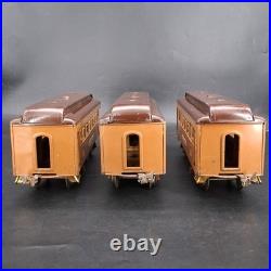 Original Prewar LIONEL 342E Boxed Set Standard Gauge Engine & Cars Brown