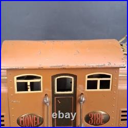 Original Prewar LIONEL 342E Boxed Set Standard Gauge Engine & Cars Brown