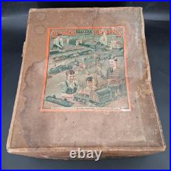Original Prewar LIONEL 342E Boxed Set Standard Gauge Engine & Cars Brown