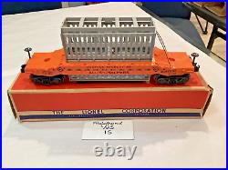 Post war lionel #6519 Allis Chalmers condenser car O/O-27 in box 2 brake wheels