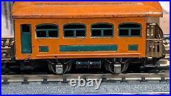 Pre -War Lionel 248 Orange Engine & 629 630 Passenger Cars