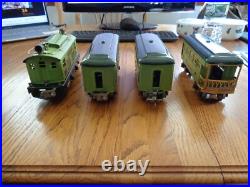 Pre-War Lionel Apple Green Train Set 253E Engine + Passenger + Observer