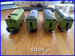 Pre-War Lionel Apple Green Train Set 253E Engine + Passenger + Observer