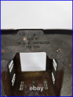 Pre-War Lionel Lot #126 Tin LIONELVILLE Train Station and #436 Power House