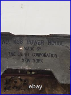 Pre-War Lionel Lot #126 Tin LIONELVILLE Train Station and #436 Power House