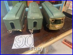 Pre War Pass Cars standard gague, lighted. #332, #339, # 341