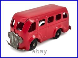 Prewar 1938 Original RED Marx Bus Truck Van Pressed Steel Delivery Lionel WOW