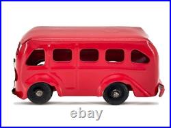 Prewar 1938 Original RED Marx Bus Truck Van Pressed Steel Delivery Lionel WOW