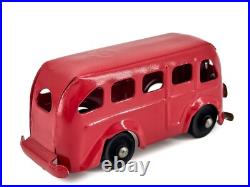Prewar 1938 Original RED Marx Bus Truck Van Pressed Steel Delivery Lionel WOW