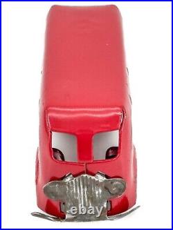 Prewar 1938 Original RED Marx Bus Truck Van Pressed Steel Delivery Lionel WOW