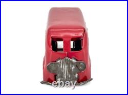 Prewar 1938 Original RED Marx Bus Truck Van Pressed Steel Delivery Lionel WOW