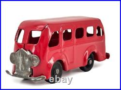 Prewar 1938 Original RED Marx Bus Truck Van Pressed Steel Delivery Lionel WOW