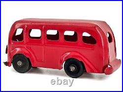Prewar 1938 Original RED Marx Bus Truck Van Pressed Steel Delivery Lionel WOW