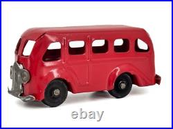 Prewar 1938 Original RED Marx Bus Truck Van Pressed Steel Delivery Lionel WOW